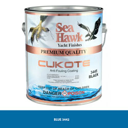 Sea Hawk Cukote Antifouling Bottom Paint - Blue Quart