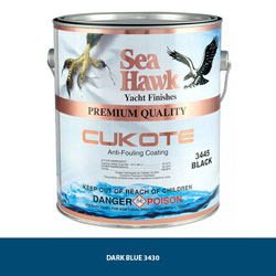 Sea Hawk Cukote Antifouling Bottom Paint - Dark Blue Quart