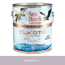 Sea Hawk Cukote Antifouling Bottom Paint - Shark White Gallon