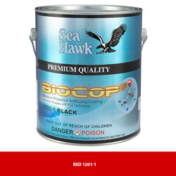 Sea Hawk Biocop TF Dual Biocide Antifouling Bottom Paint - Red Gallon