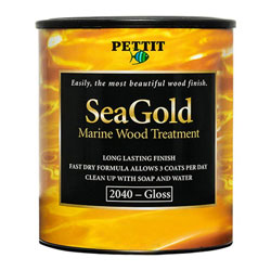 Pettit SeaGold Satin Finish Marine Wood Treatment