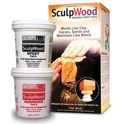 System Three Sculpwood Moldable Epoxy Putty - 1 Qt