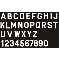 Registration Letters - Number Kit