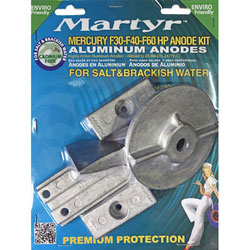 Martyr Mercury Outboard Anode Kit - Aluminum