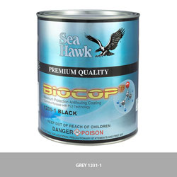 Sea Hawk Biocop TF Dual Biocide Antifouling Bottom Paint / Additive -Gray Pint