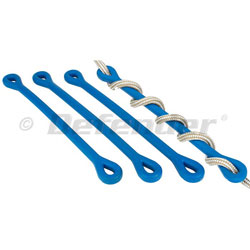 Perfect Bungee Line Snubber, 24" Four Pack - Blue