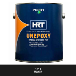 Pettit Unepoxy HRT Seasonal Antifouling Paint - Black, Quart