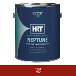 Pettit Neptune HRT Water-Based Antifouling Bottom Paint - Red, Gallon