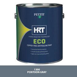 Pettit ECO HRT Copper-Free Antifouling Paint - Pontoon Gray, Gallon