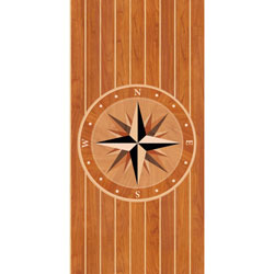 NautikFlor Compass Rose Flooring - Cherry with Beech Joints