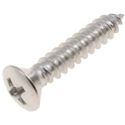Seachoice Stainless Steel Phillips Self-Tapping Screw - Oval Head #10 x 1-1/2"