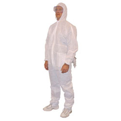 Western Pacific Trading Pro1000 SMS Breathable Disposable Coverall - Large