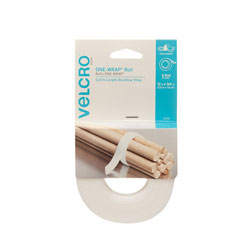 Velcro Brand One-Wrap Roll - White