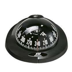 Plastimo Offshore 75 Compass - Horizontal Flush Mount - Black/Black
