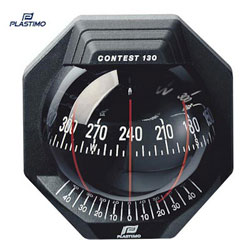 Plastimo Contest 103 Compass - Vertical Bulkhead - Black/Black