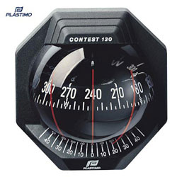 Plastimo Contest 103 Compass - 10-25° Inclined Bulkhead - Black