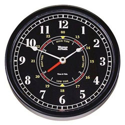 Weems & Plath Trident Time & Tide Clock - Matte Black