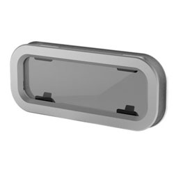 Lewmar Standard Rectangular Size 2 Opening Portlight - Smoke Lens (393220500)