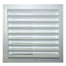 Marine Systems Air Return Vent/Grill - 14 Inch x 10 Inch - White Plastic
