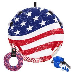 Airhead Stars & Stripes Kit 1-Person Inflatable Towable Boat Tube
