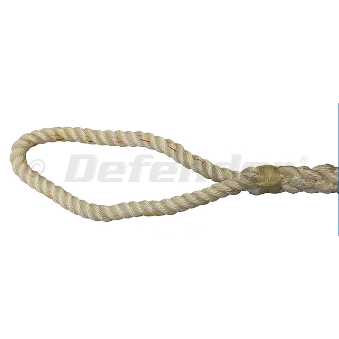 3 Strand Mooring Pendant PREMIUM Nylon Rope 5/8" X 10' Thimble and Chafe Guard