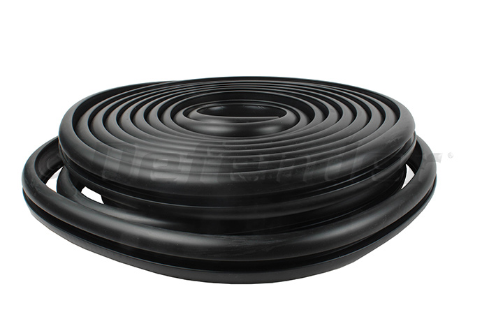 TACO Marine V11-2423 Flexible Vinyl Rub Rail Kit -70 ft -Black w/ White Insert