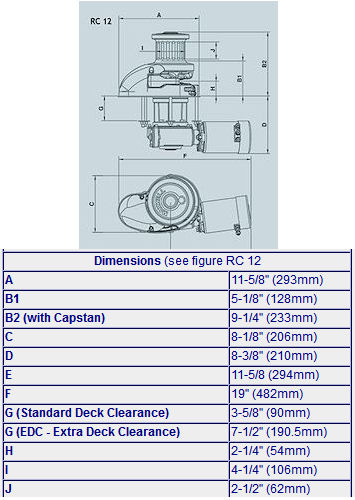 Maxwell RC Series RC12-12 Vertical Windlass | Defender Marine