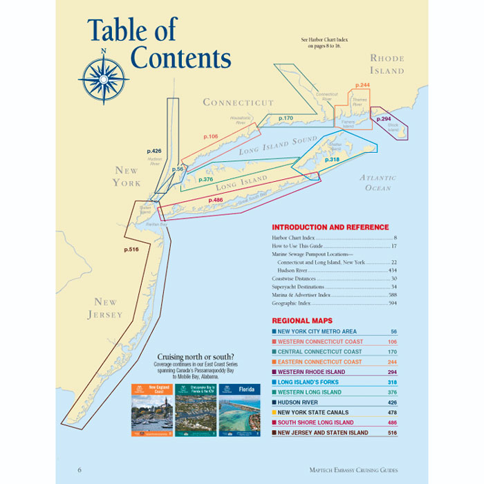 Maptech Embassy Cruising Guide: Long Island Sound - 19th Edition