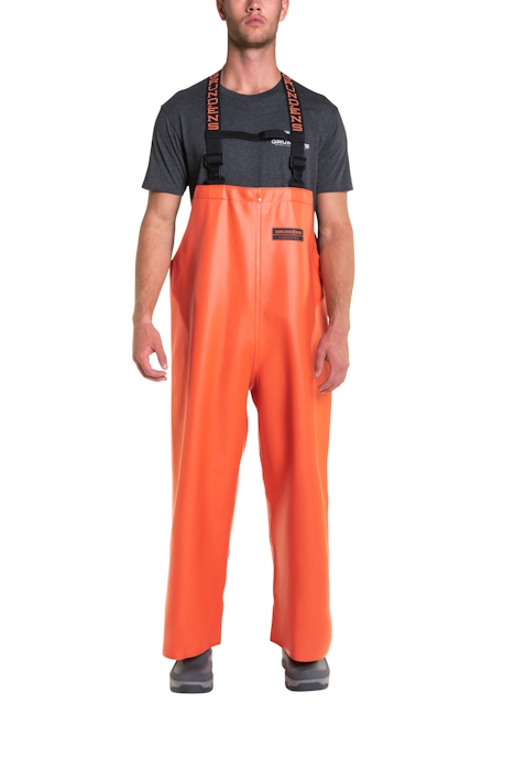Grundens Unisex Herkules 16 Commercial Fishing Bib Pants - X-Small, Orange