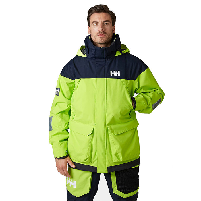 Helly Hansen Men's Pier 3.0 Coastal Sailing Jacket - Azid Lime, Large