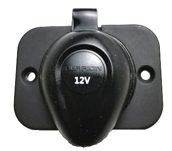 Furrion 12 Volt Receptacle with Mounting Plate