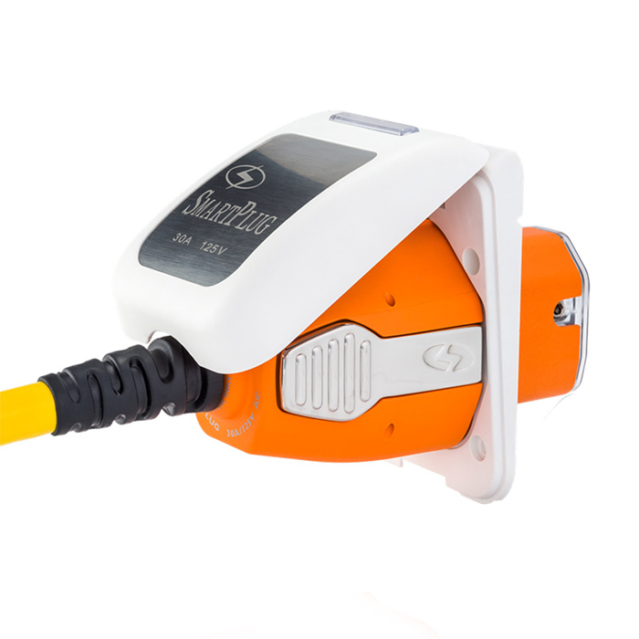 SmartPlug 30 Amp 125V Shore Power Inlet & Retrofit Connector Kit - White