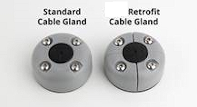 Seaview Cable Gland - Gray ABS Plastic