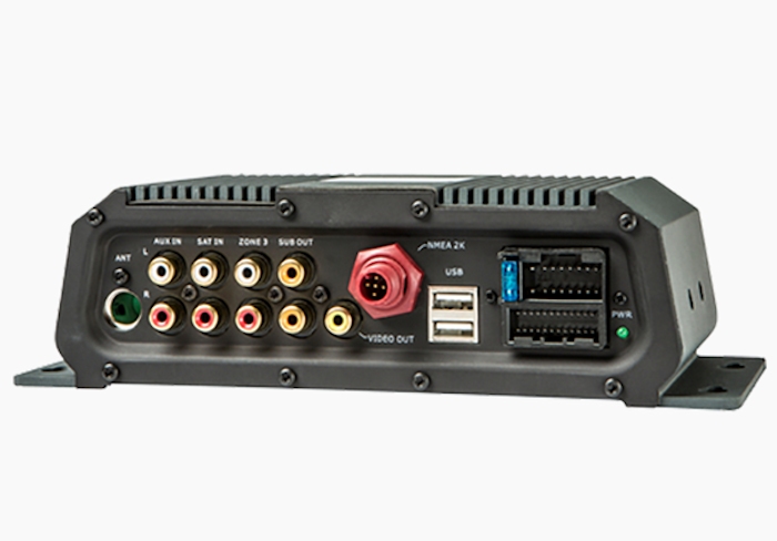Lowrance SonicHub2 NMEA 2000 Audio Server Module w/ a Pair of Marine Speakers
