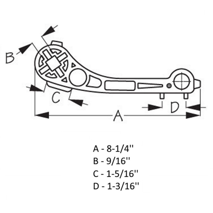 Sea-Dog Plugmate Garboard / Drain Plug Wrench