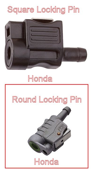 Honda Outboard Motor OEM Fuel Line Assembly - Round Pin to Square Pin