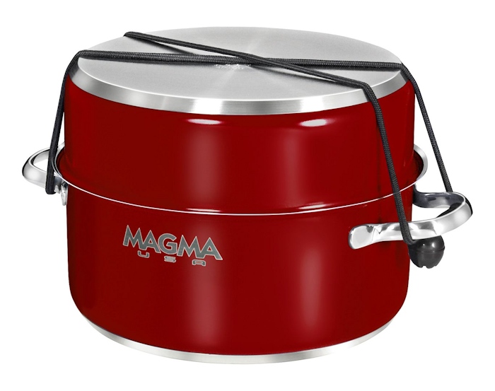 Magma Gourmet Series Stainless Steel Induction Cookware Set - Magma Red