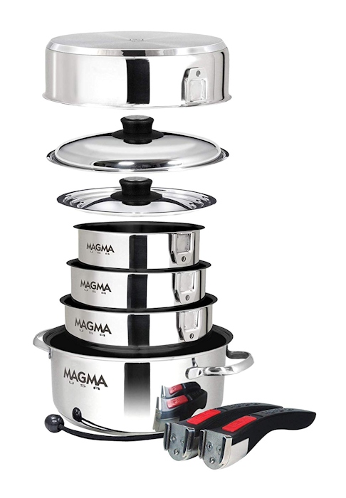 Magma Gourmet Series Stainless Steel Induction Cookware Set - Stainless Steel