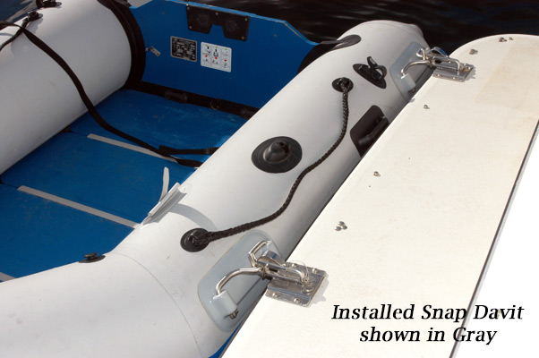 Weaver Snap Davit Kit for Inflatable Boats (RBD100 BLACK)