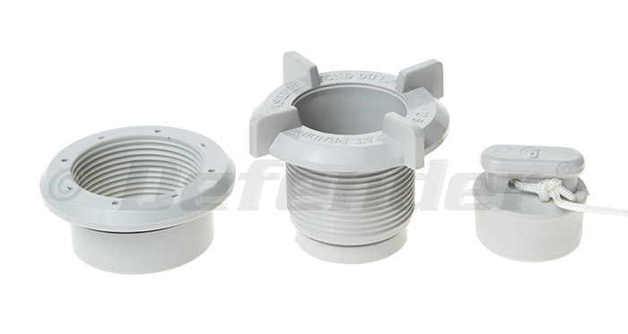 Mercury Inflatable Boat Drain Plug Assembly- Long Collar