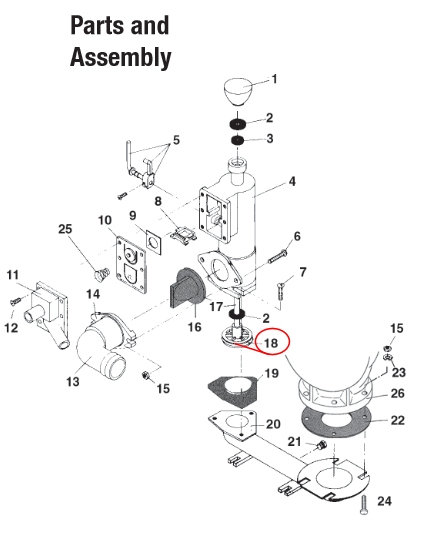 Groco HF-10 Replacement Piston Assembly