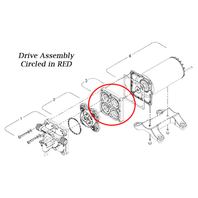 SHURflo Drive Assembly (94-801-12 F/4158-1X3-X75)