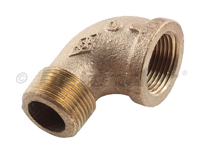 BRONZE ELBOW 90 DEGREE 1-1/4" INCH PIPE 38-44166 BOAT HARDWARE STREET ELBOW