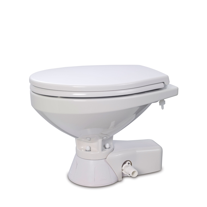 Jabsco Quiet-Flush Electric Toilet, Household Bowl, Std Height  - 24 Volt DC