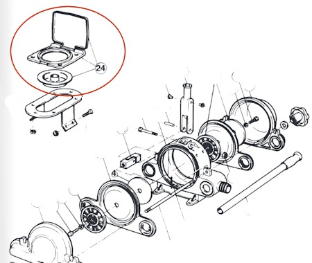 Jabsco Manual Bilge Pump Through Deck Kit