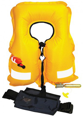 Revere ComfortMax Inflatable Belt Pack PFD / Life Jacket - Red
