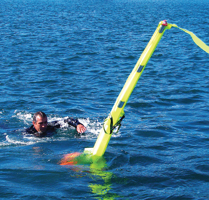 SOS Self-Inflating Man Overboard Dan Buoy