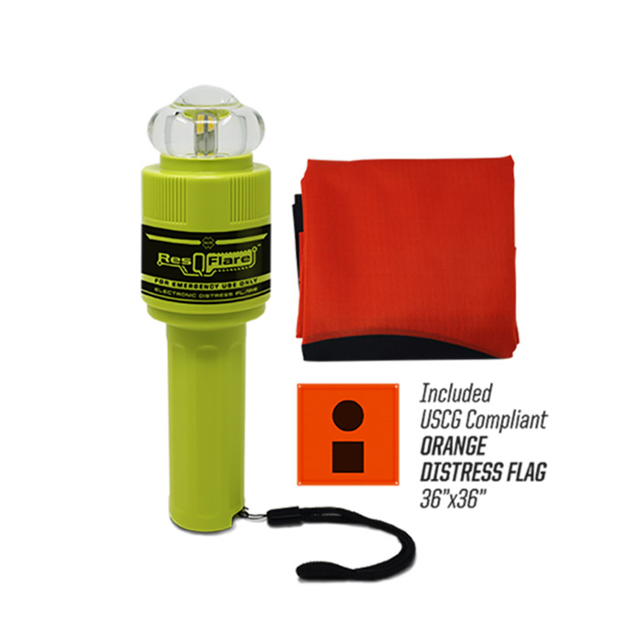 ACR ResQFlare Electronic Distress Flare w/ Distress Flag