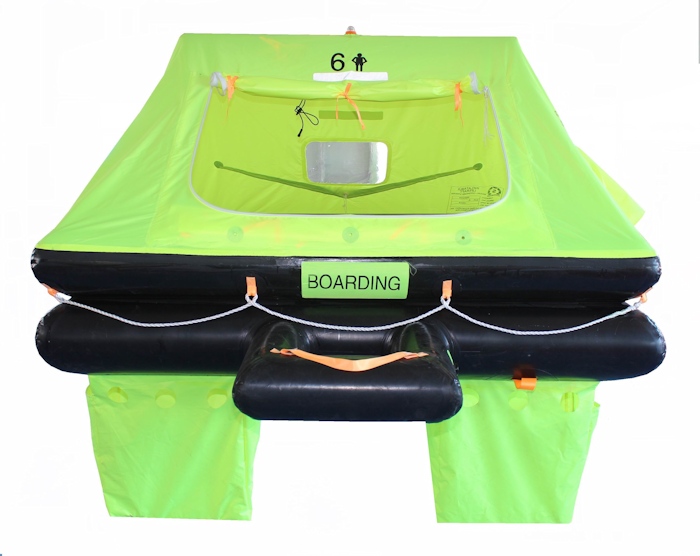 Superior Life-Saving Equipment ISO Wave Racer Life Raft 4-Person / Valise