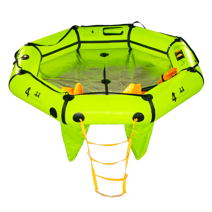 Superior Life-Saving Equipment Halo Compact Life Raft - 4 Person w/ Valise
